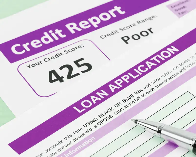 Poor Credit Score, credit report - Loan Application denied